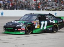 Denny Hamlin at the 2010 Samsung Mobile 500 at Texas Motor Speedway. Photo by Davic Dwyer